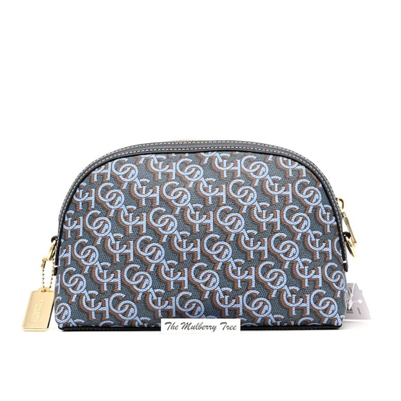 COACH MADI Crossbody w Navy Blue Canvas & Leather Monogram Print CF343 NWT $328 - Picture 5 of 9